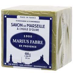 Savon de Marseille, 400 g - Vert, à l'huile d'olive