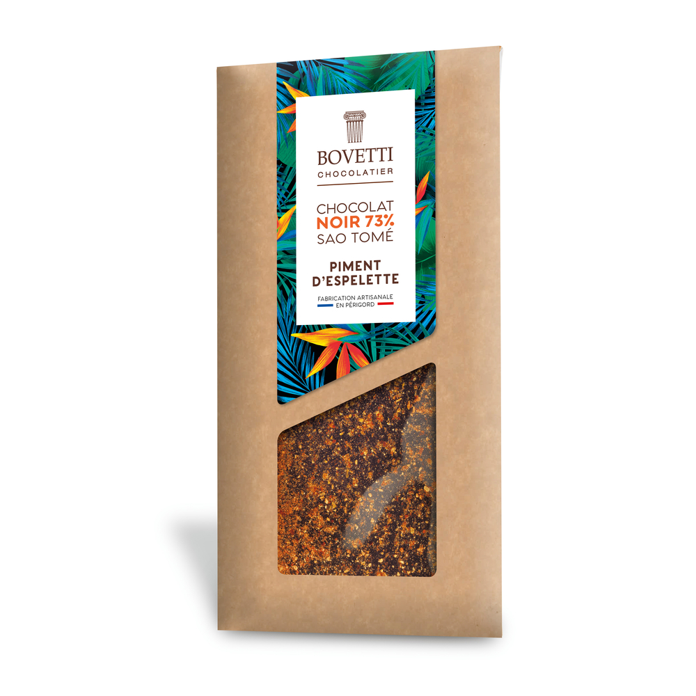 Tablette chocolat noir piment d espelette 100g