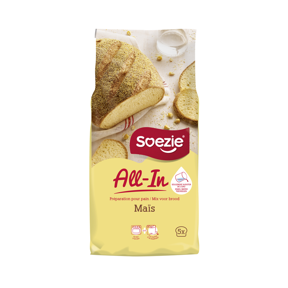Farine All-In pour pain au maïs, 2,5kg