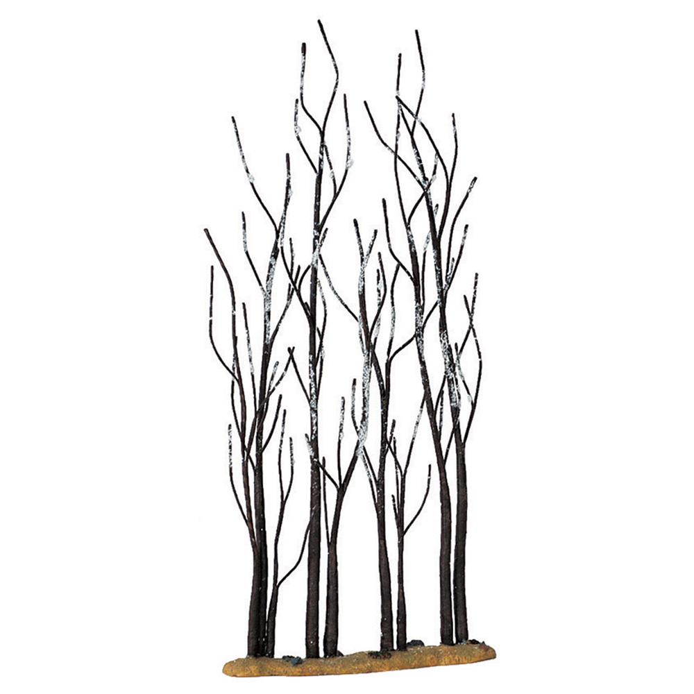 Figurine Noël : Arbuste d'automne, rangée de grands Sycomores - H.28cm