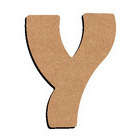 Forme en médium - Lettre majuscule "Y" (8x6cm)