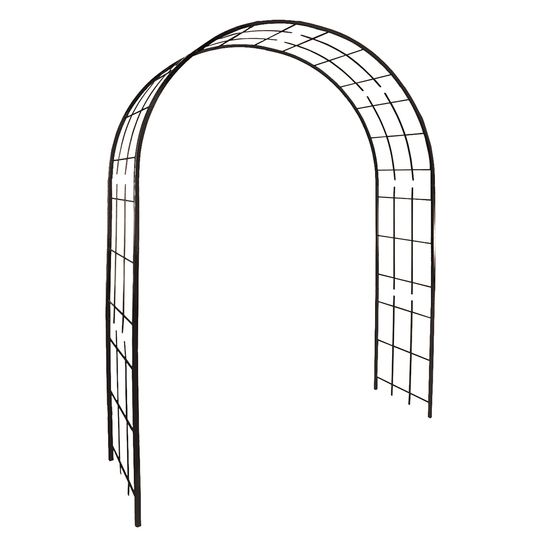 Arche double treillage (tube carré), coloris fer vieilli H.250cm