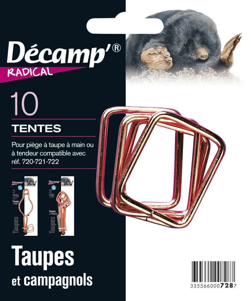 Tentes pour piÃšges Ã  taupes