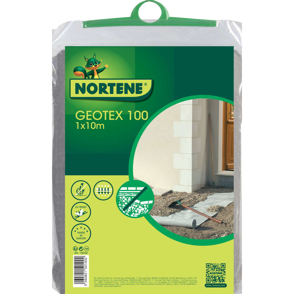 Feutre pour allées et terrasses Gris 1X10 m