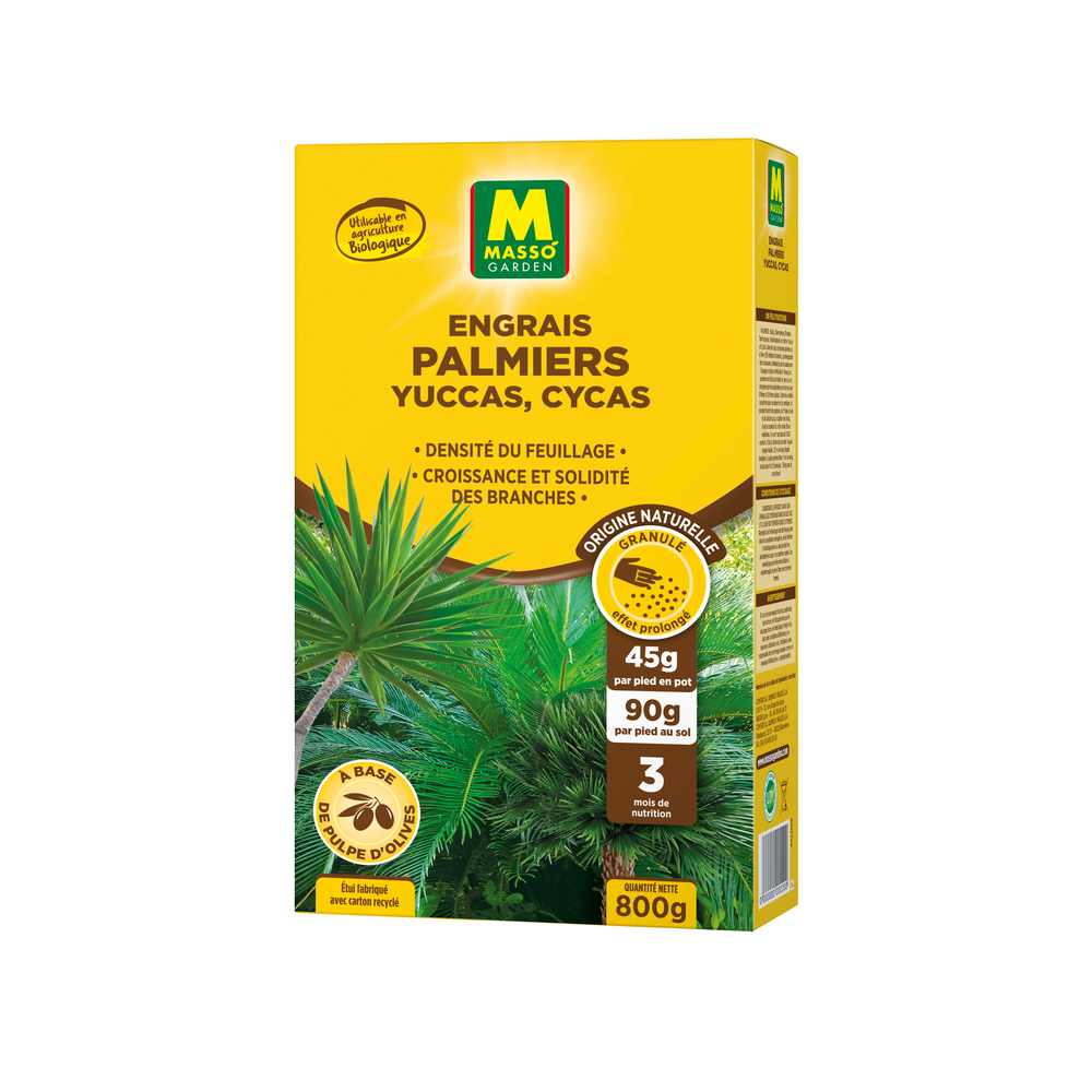Engrais granulé à la pulpe olives pour Palmiers 800g