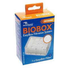 Easybox fibre s : plastique ouate blanc l. 7 x l. 4 x h. 10 cm