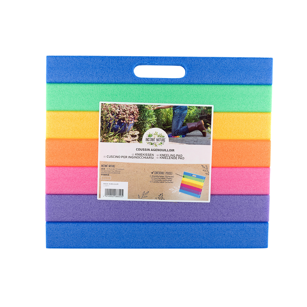 Agenouilloir en mousse multicolore