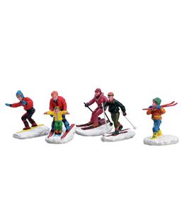 Figurines skieurs assortiments de 5