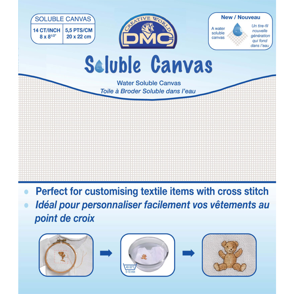 Canevas soluble en 5,5 pts/cm