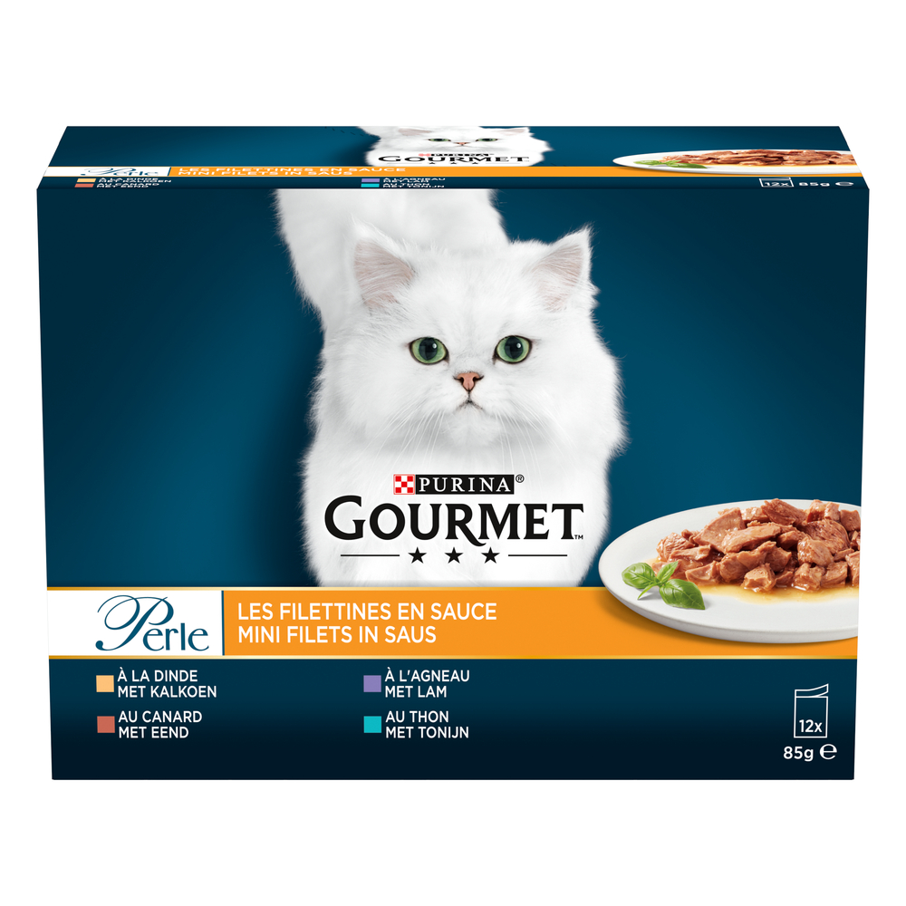 Sachet perles les filettines viandes/poissons 12 x 85 g