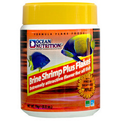 Alimentation poissons, Brine Shrimp Plus Flakes, 71gr