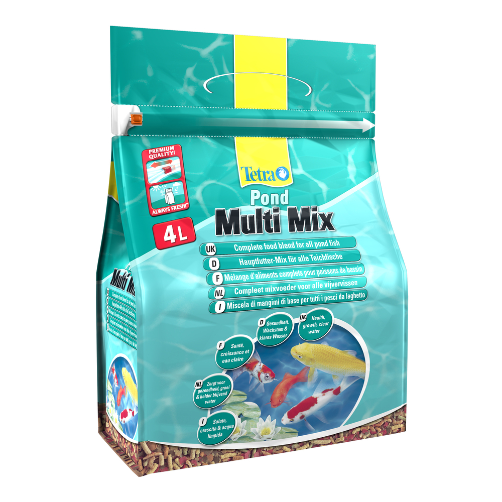 Alimentation pour poissons de bassin Tetrapond multimix : 4L