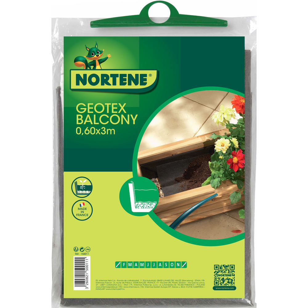 Geotex Balcony feutre de drainage 100gr/m² 0,60x3m