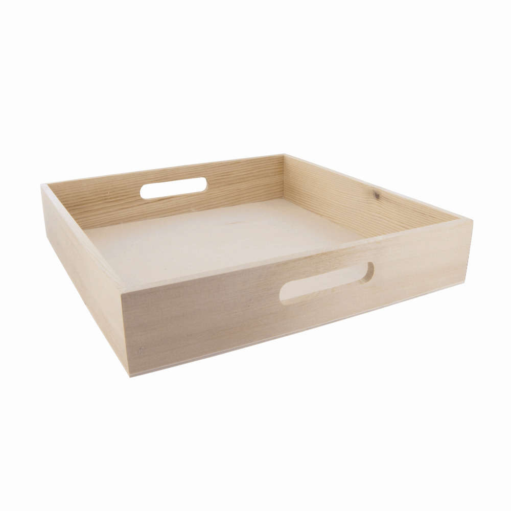 Plateau carré 32x32 cm avec anses