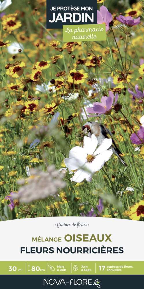 Mélange fleuri Oiseaux 200 g - En boite