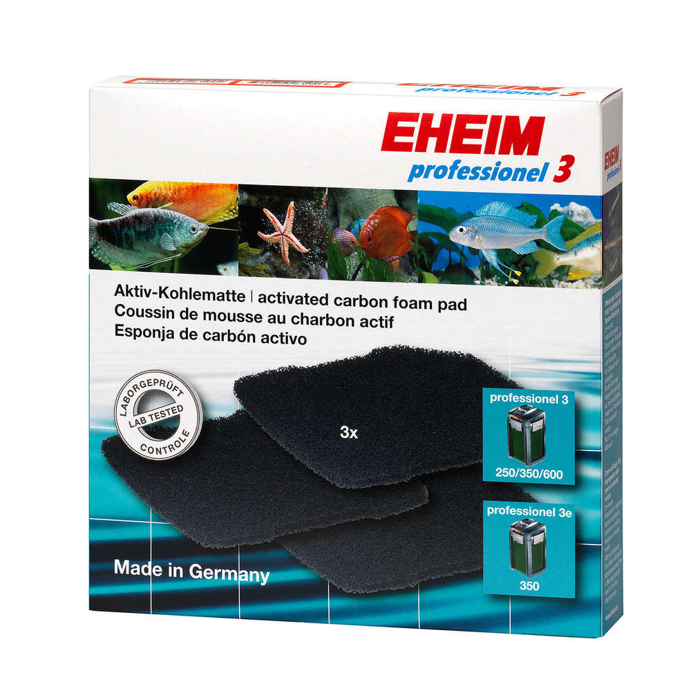 Lot 3 mousses charbon pour filtres Eheim Professionnel 3 pour aquarium