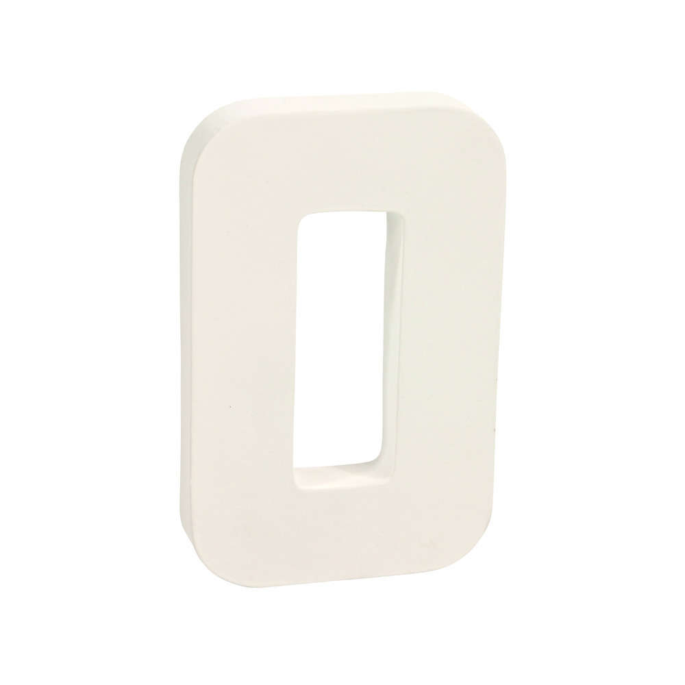 Lettre O, en papier mâché L. 20,5 cm