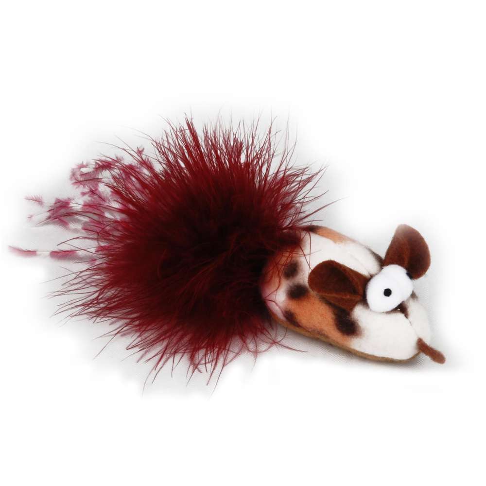 Jouet Souris Savane avec organe sonore pour chat