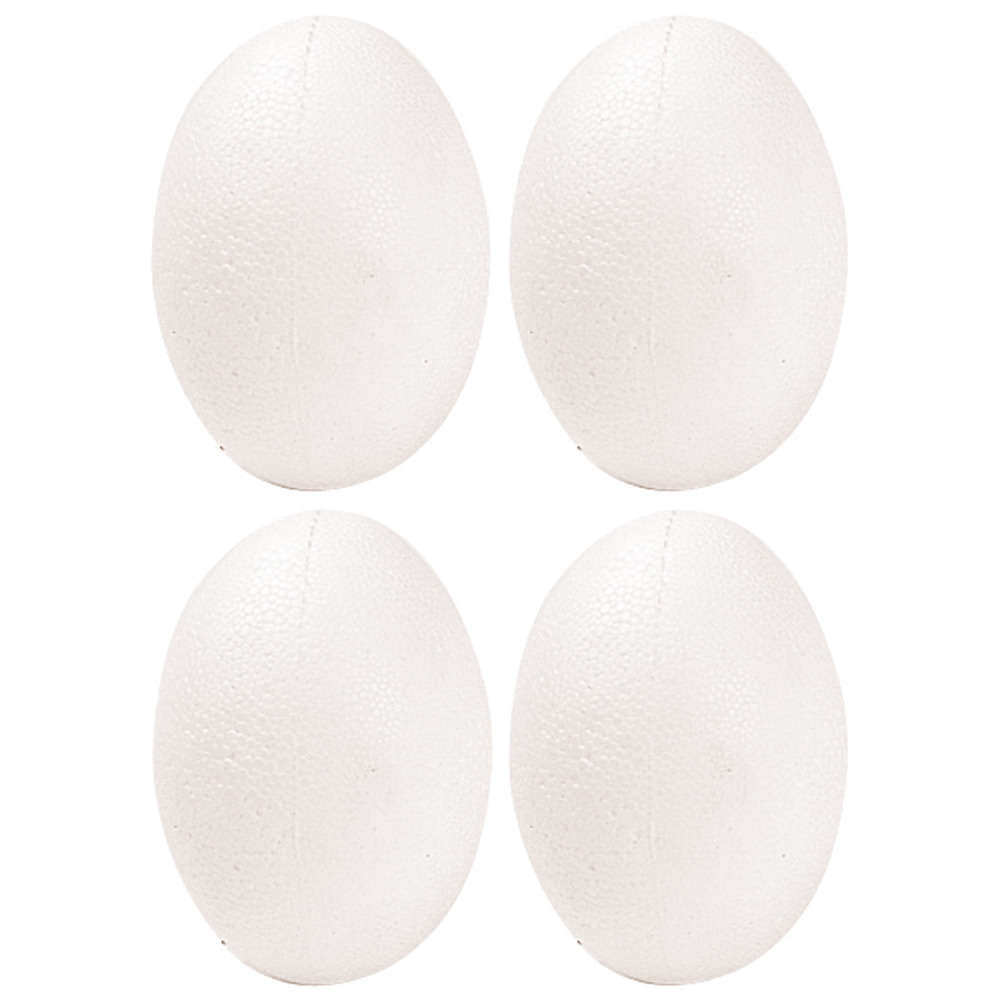 Set 4 œufs en styropor 4,5x6 cm