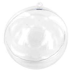 Boule plastique transparent 8 cm