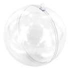 Boule plastique transparent 10 cm
