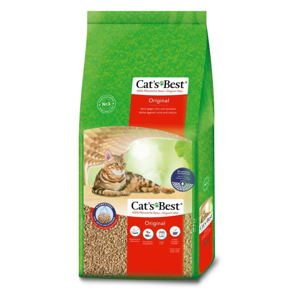 Litiere Vegetale Pour Chat Cats Best 17 2 Kg Truffaut