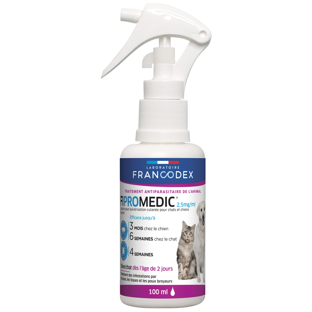Traitement anti-parasitaire Fipromedic Spray : 100ml
