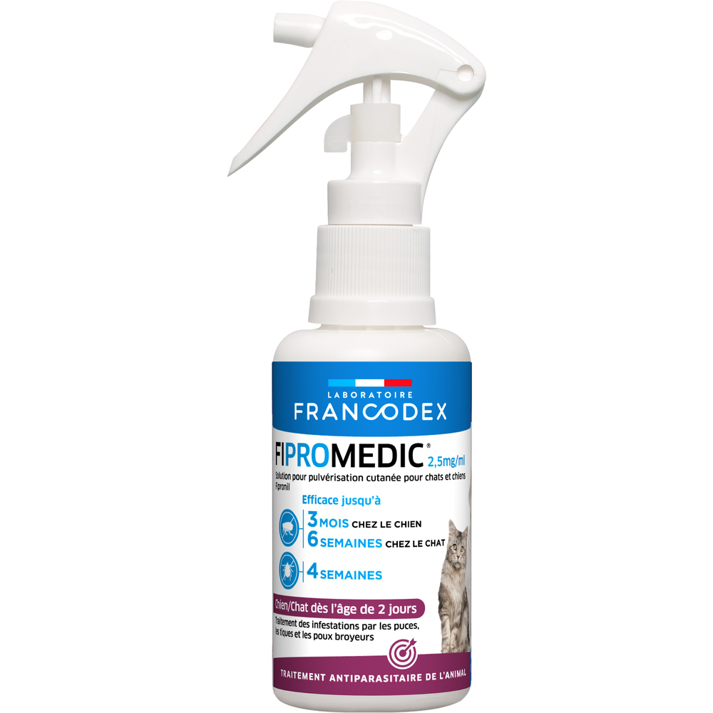 Traitement anti-parasitaire Fipromedic Spray : 100ml