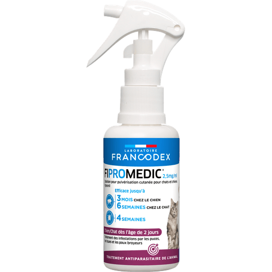 Traitement anti-parasitaire Fipromedic Spray : 100ml