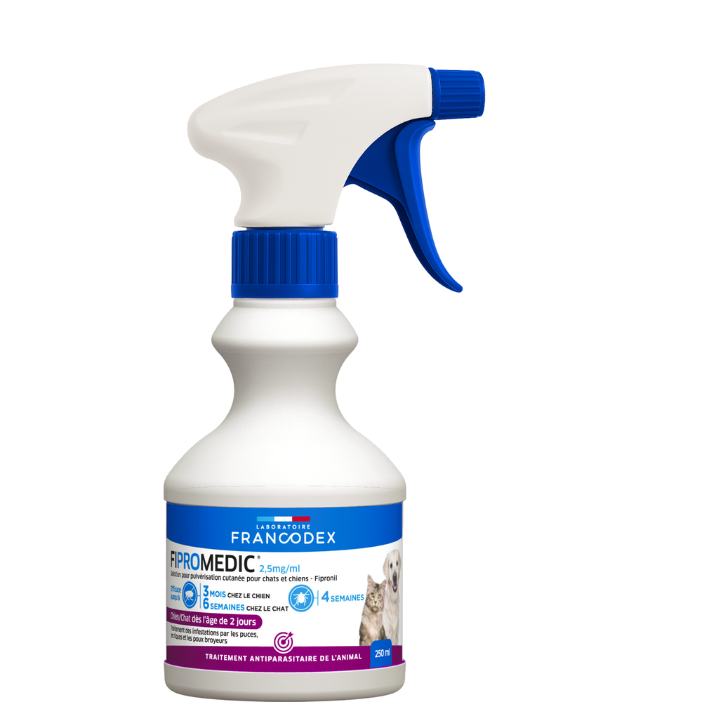 Traitement anti-parasitaires Fipromedic Spray : 250ml