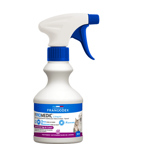 Traitement anti-parasitaires Fipromedic Spray : 250ml