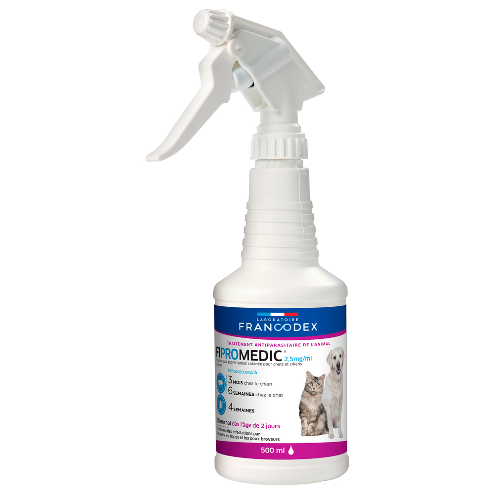 Traitement anti-parasitaires Fipromedic Spray : 500ml