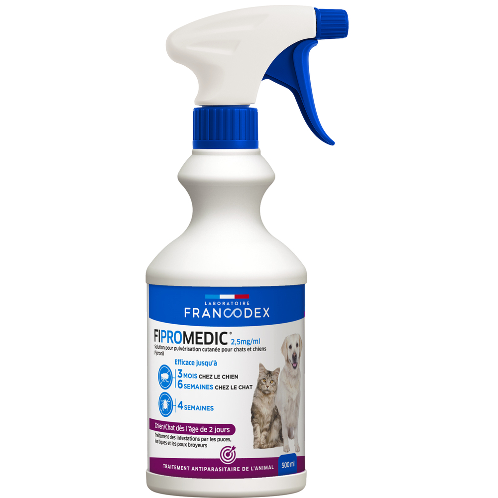 Traitement anti-parasitaires Fipromedic Spray : 500ml