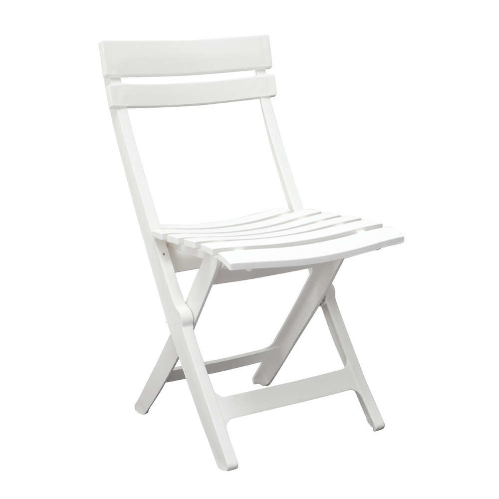 GROSFILLEX Chaise Pliante Miami 50 x 42 x 80 cm Blanc 