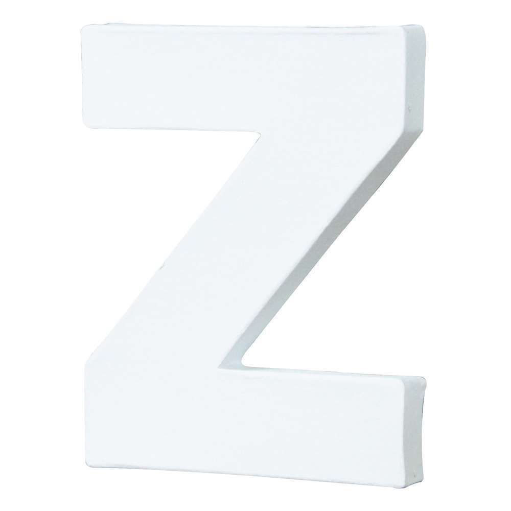 Lettre Z, en papier mâché L. 12 cm
