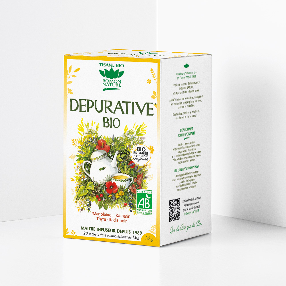 Boîte de tisane dépurative bio - 20 sachets