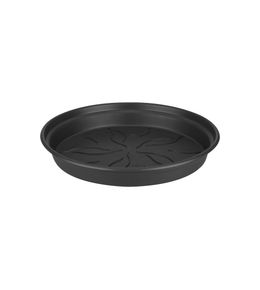 Lot De 8 Dessous De Pots De Fleurs Ronds En Plastique - 36 Cm De Diamètre - Noir - Pour Intérieur Et Extérieur