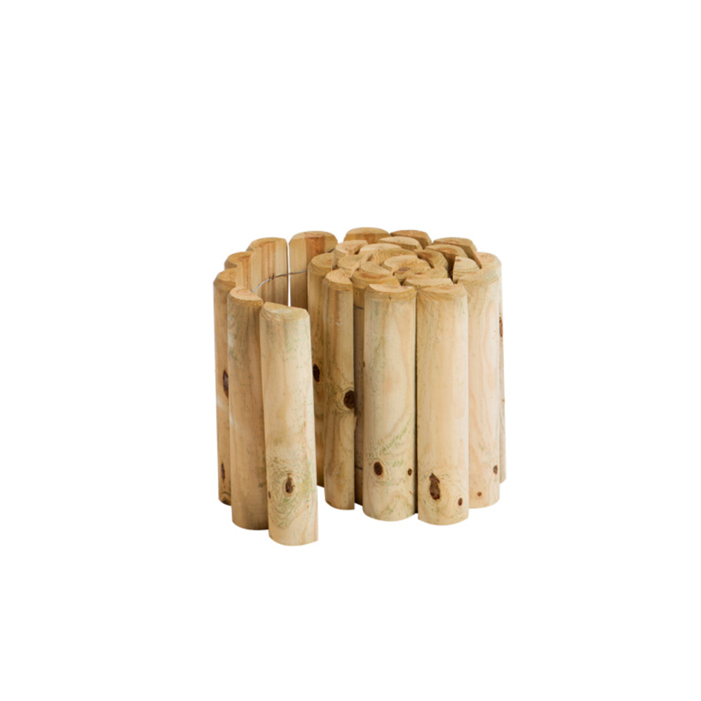 Bordure rouleau Eco, en bois - l. 200 x H. 30 cm