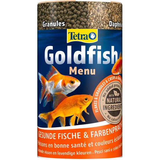 Aliment complet pour poissons rouges Goldfish Menu : 250 ML