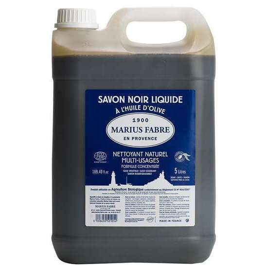 Savon noir à l'huile d'olive, le bidon de 5L