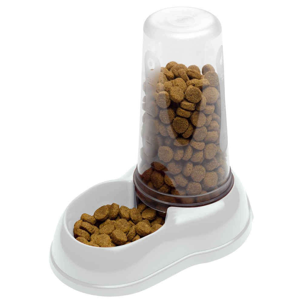 Distributeur de nourriture et eau, en plastique, 1,5 litres