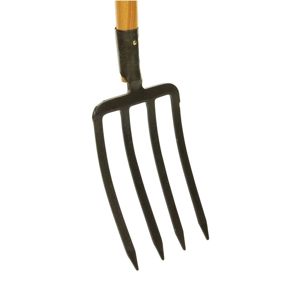 Fourche à bêcher: 4 dents manche pomme
