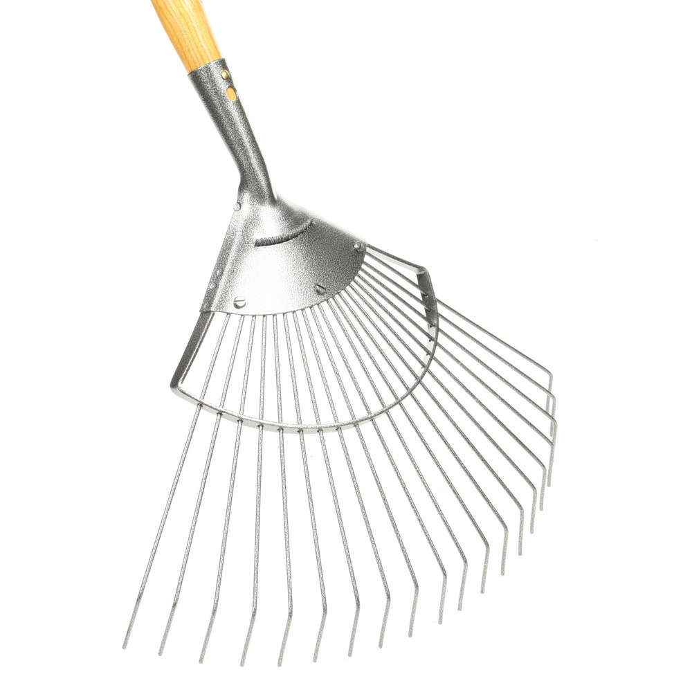 Balai à gazon fil rond 20 dents avec manche L140cm