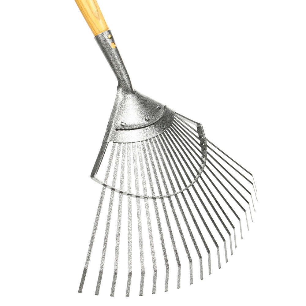 Balai gazon fil plat 21dents l42 l 45 emmanché manche 140cm