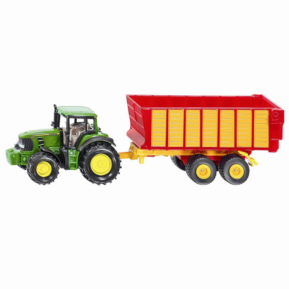 John deere avec remorque : échelle 1/64éme