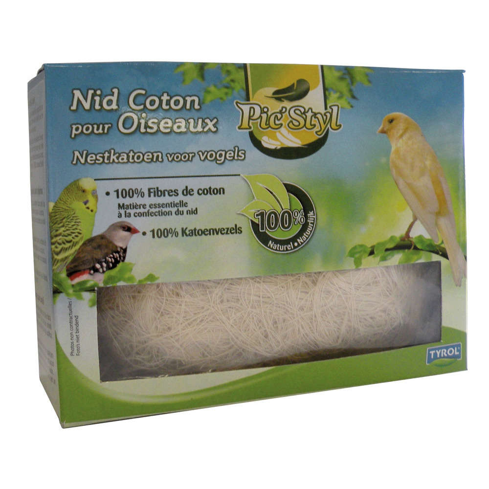 Nobby Sharpie Matériel de Nidification en Fibres de Coton pour Oiseau 1 kg 