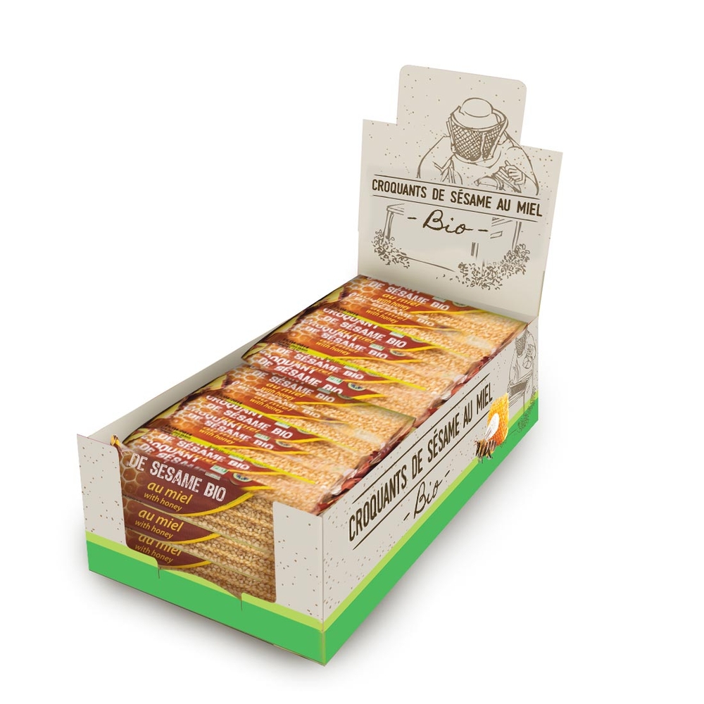 Croquant de sésame au miel bio 30gr