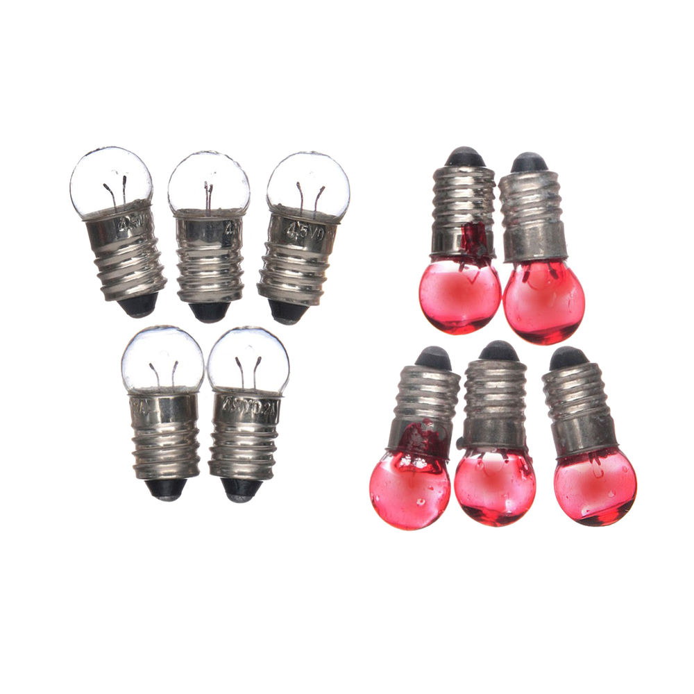 Ampoule 3,5 v - Ø7 - Blan/Rou assortis