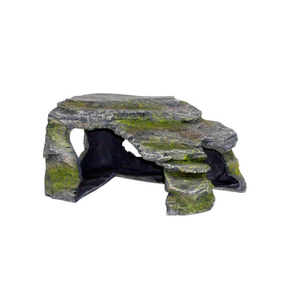 Décoration d'aquarium, coin de pierre : L22xl15xH11,5 cm