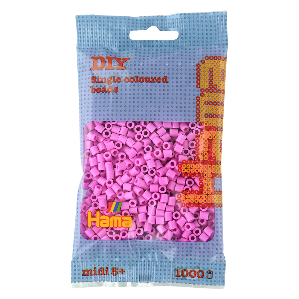 Sachet 1000 perles Midi: rose